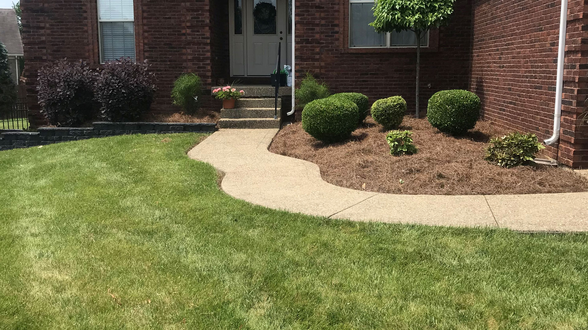 Landscape design and installation in New Albany, IN.